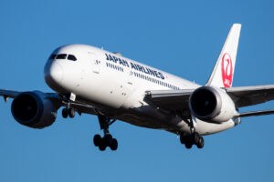 The flight was operated by a Boeing 787-8.