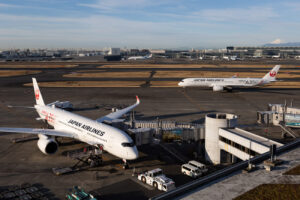 JAL A350s at Haneda Airport
