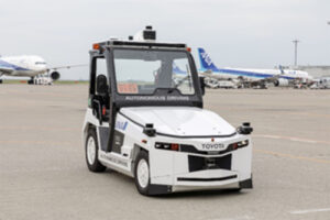 ANA and Toyota Industries Self-Driving Towing Tractor