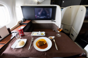 JAL First Class Meal